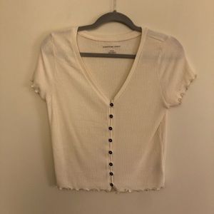 AEO Lettuce Edge Crop Top